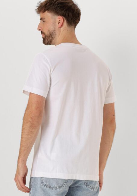 Witte CALVIN KLEIN T-shirt WOVEN LABEL REGULAR TEE - large
