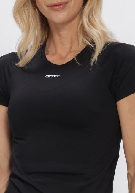 Zwarte AIM'N Top BLACK SOFT BASIC SHORT SLEEVE - large