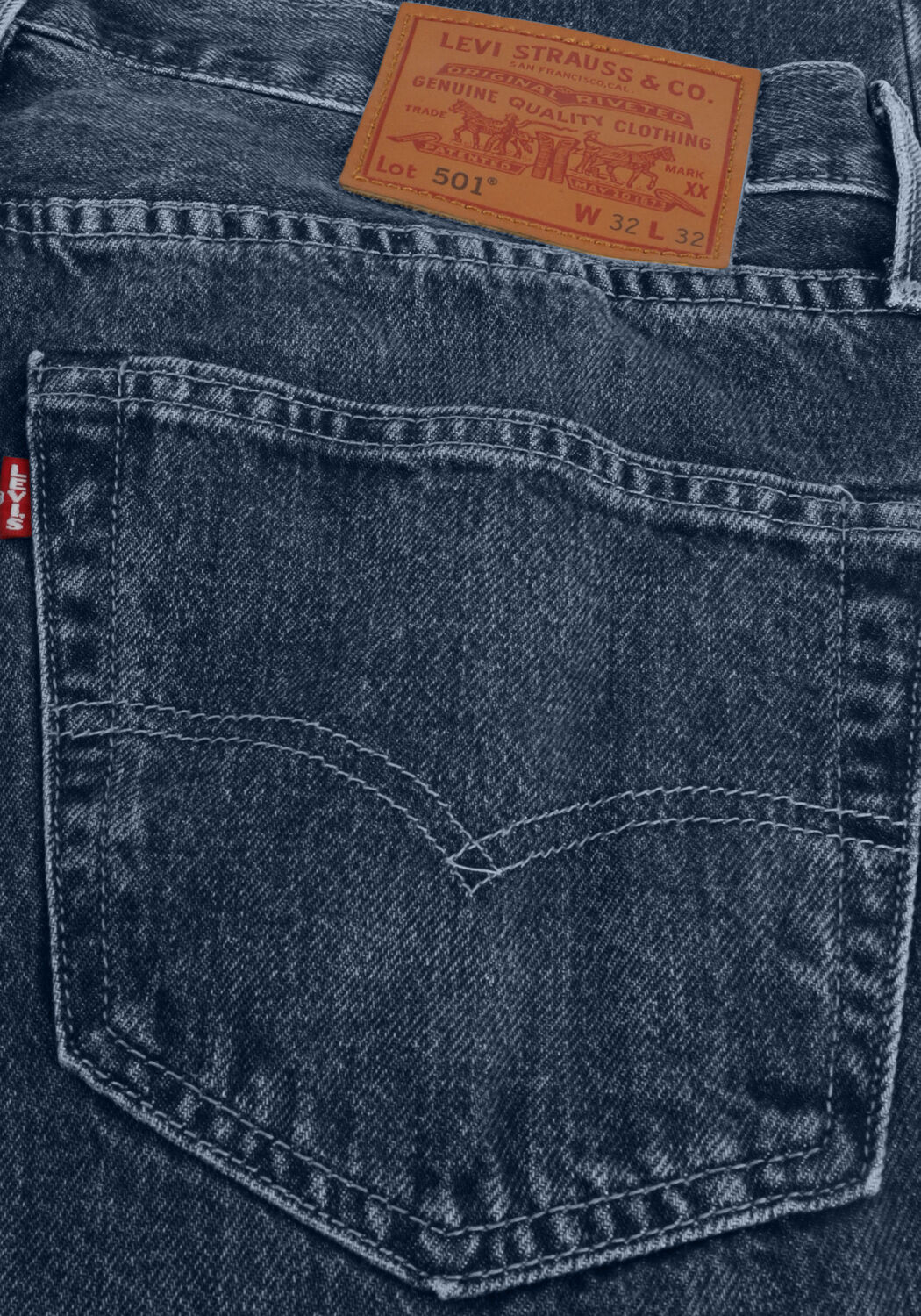 LEVI'S Straight leg jeans 501 LEVIS ORIGINAL FIT en bleu - large