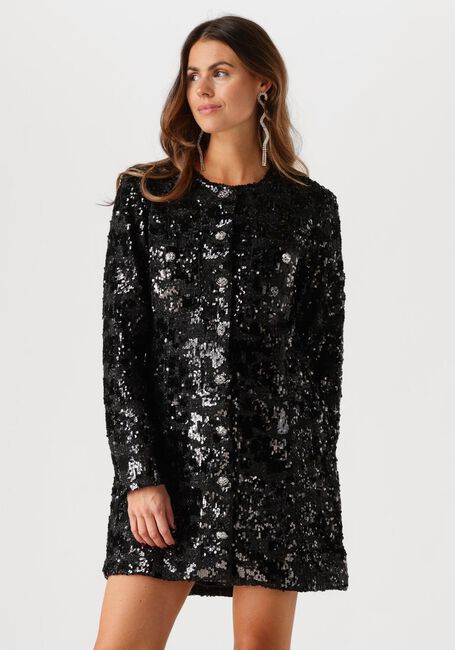 SECOND FEMALE Mini robe FLAKES DRESS en noir - large