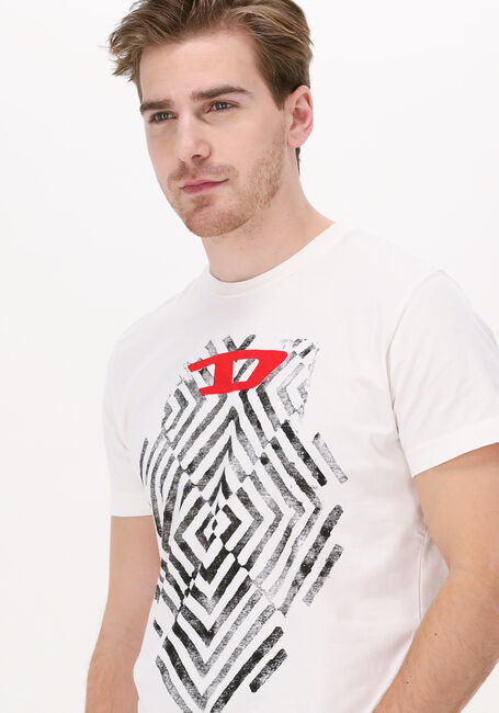DIESEL T-shirt T-DIEGOR-C16 en blanc - large