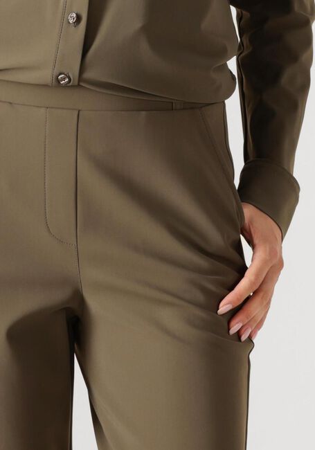 STUDIO ANNELOES Pantalon FLAIR BONDED TROUSERS Olive - large