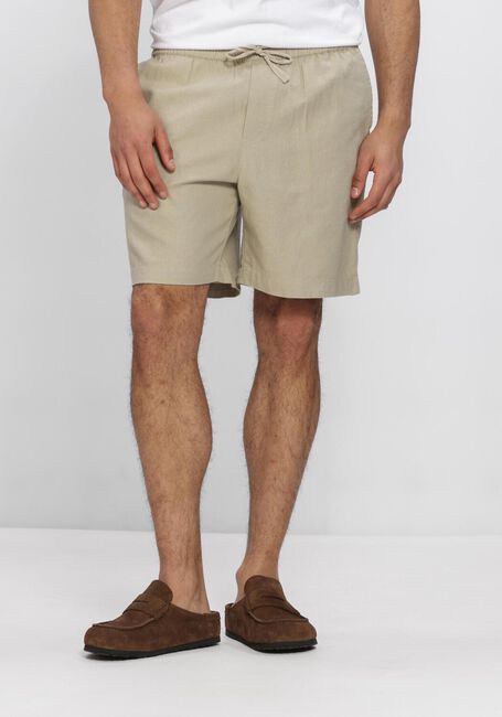 Beige WOODBIRD Korte broek WBBOMMY LINEN SHORTS - large