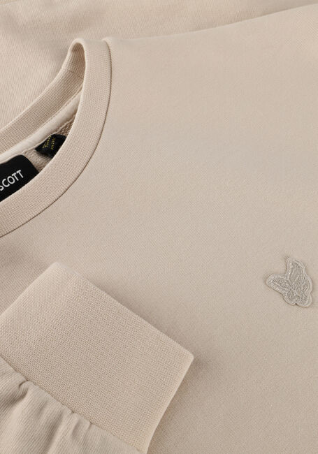 LYLE & SCOTT Chandail HEAVY WEIGHT DROP SHOULDER CREW NECK en beige - large
