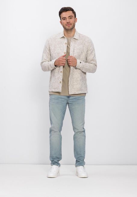 CAST IRON T-shirt REGULAR FIT INTERLOCK en beige - large