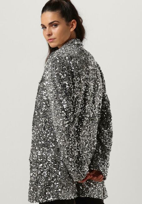 NOTRE-V Blazer NV-CHRISTINE GLITTER VELVET BLAZER en argent - large
