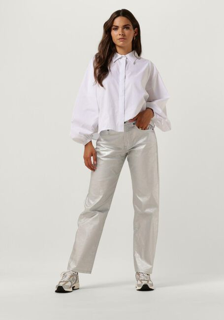Zilveren CO'COUTURE Wijde broek SILVER STRAIGHT HIP JEANS Zilveren CO'COUTURE Wijde broek SILVER STRAIGHT HIP JEANS - large