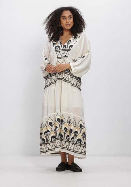 GREEK ARCHAIC KORI Robe maxi S26K-4033201 &Eacute;cru - large