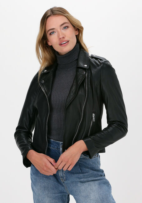 SET Veste en cuir 67950 en noir - large