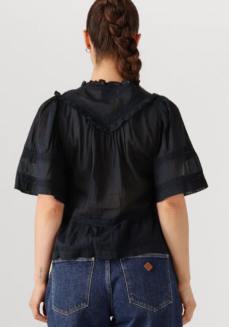 NEO NOIR EVIENNE S VOILE TOP Blouses Bleu foncé - large