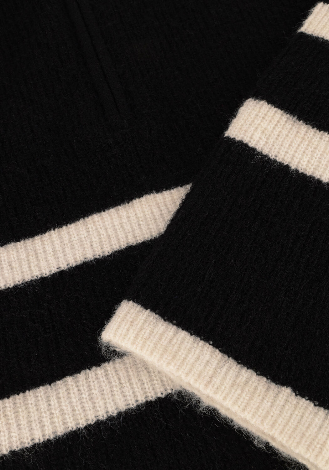 SELECTED WOMEN Pull SLFMALINE LS KNIT HALF ZIP en noir - large