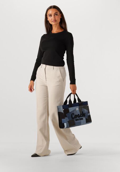 CO'COUTURE T-shirt GRANNY EMBROIDERY LONGSLEEVE TEE en noir - large