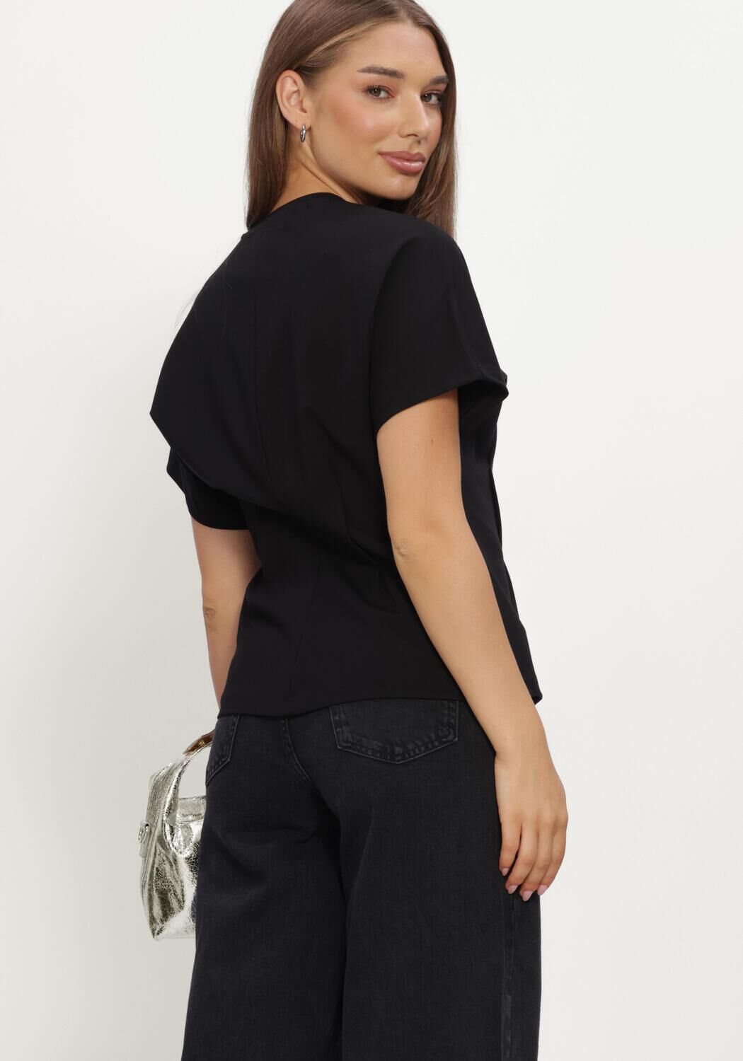 Zwarte SELECTED WOMEN Top SLWERA SS TOP - large