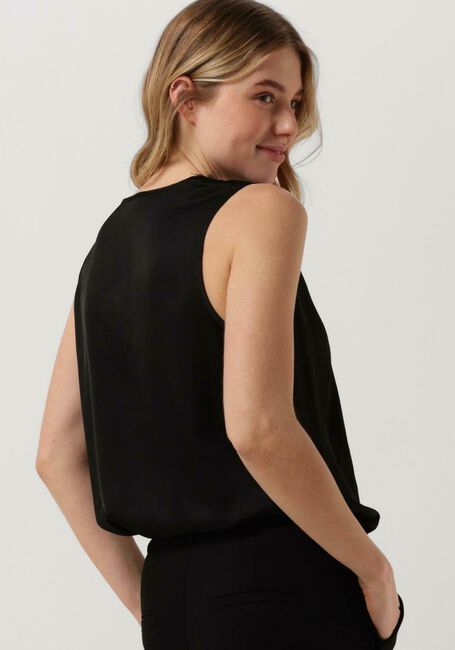 Zwarte SUMMUM Top SINGLET SILKY SATIN - large