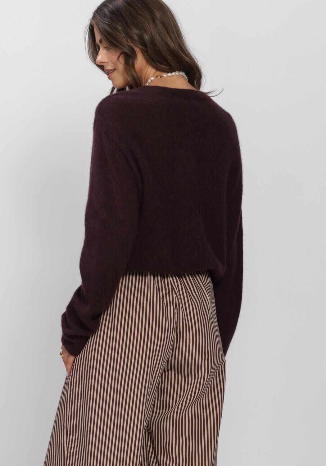 Bordeaux BY-BAR Vest CLEO CARDIGAN - large