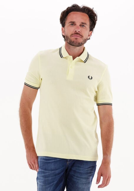 Gele FRED PERRY Polo TWIN TIPPED FRED PERRY SHIRT - large