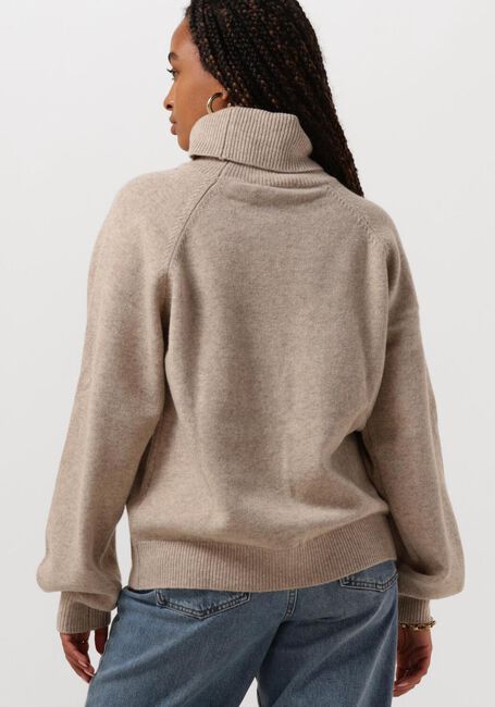 GESTUZ Col roulé MANZIGZ WOOL ROLLNECK en beige - large
