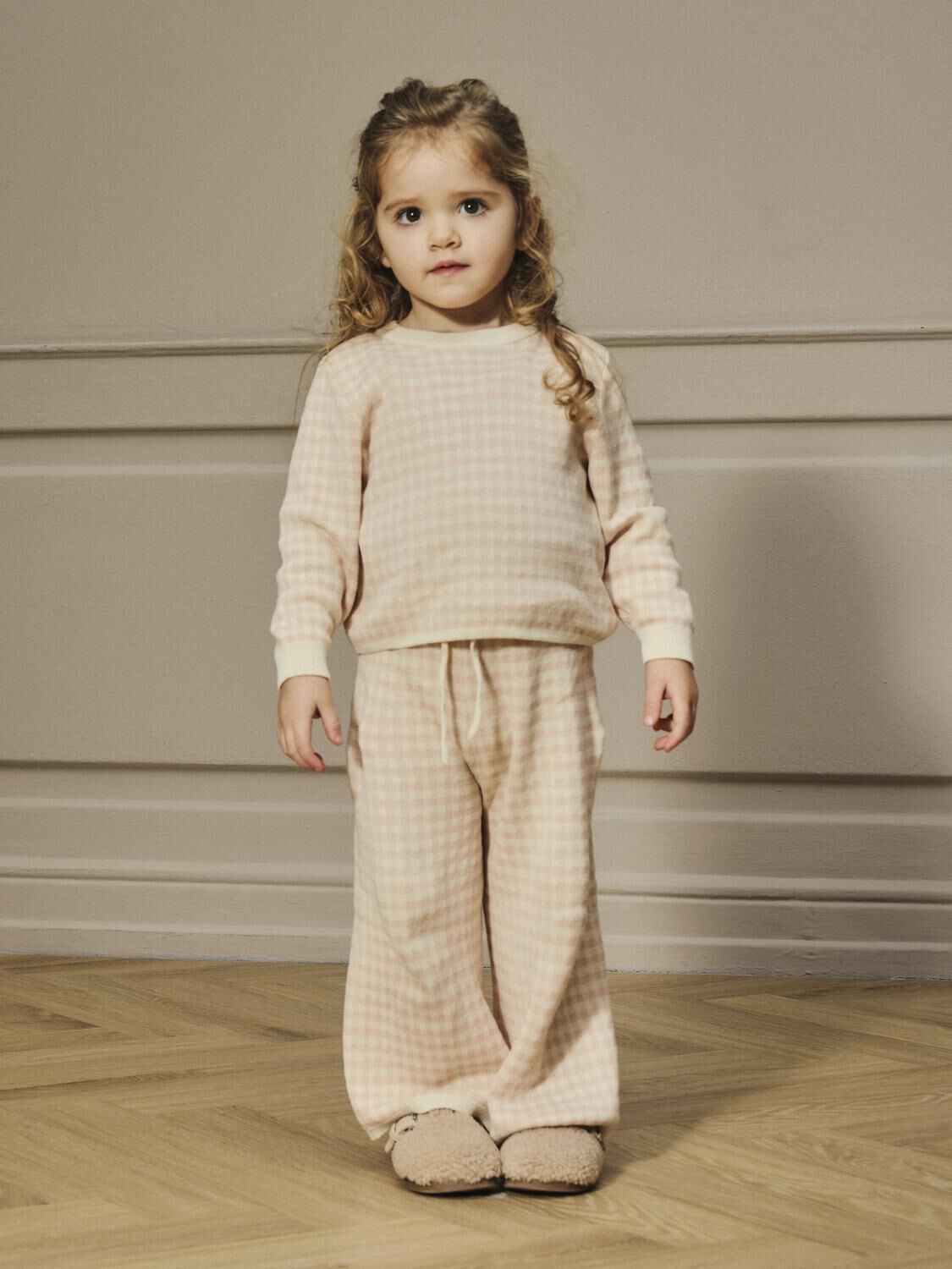 LIL' ATELIER Pull NMFNADIE LS LOOSE KNIT LIL Rose clair - large