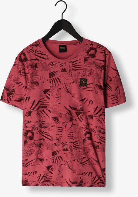 PME LEGEND T-shirt SHORT SLEEVE R-NECK SLUB JERSEY AOP en rose - large
