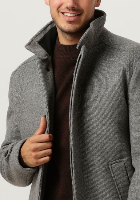 SELECTED HOMME Manteau SLHREUBEN WOOL COAT B NOOS en gris - large