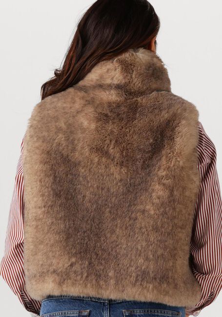 Zand VANESSA BRUNO Faux fur jas MARCELLO VEST - large
