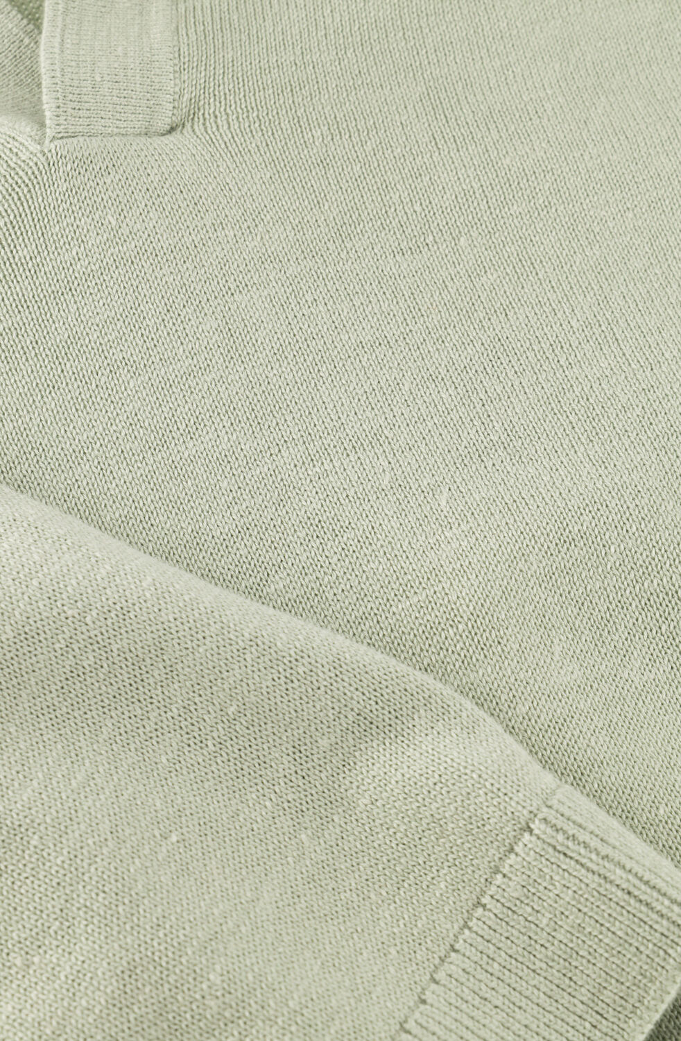 SELECTED MEN Polo SLHMATTIS SS KNIT SUN OPEN POLO Menthe - large