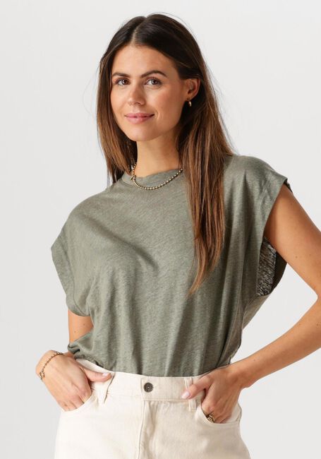 Groene BY-BAR Top MASON LINNEN TOP - large