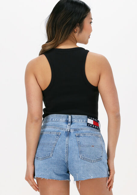 Zwarte TOMMY JEANS Top TJW FEMININE RIB TANK TOP - large