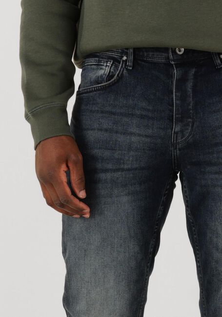 Donkerblauwe PURE PATH Slim fit jeans THE RYAN SLIM FIT JEANS - large