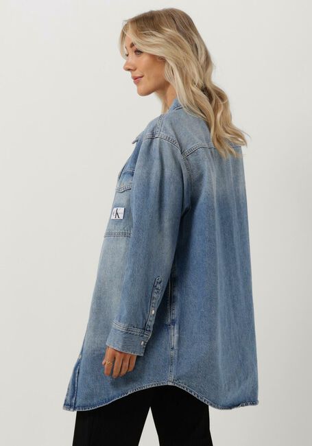 Blauwe CALVIN KLEIN Spijkerjas UTILITY SHIRT JACKET - large