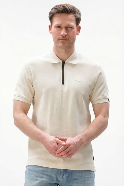 Beige PME LEGEND Polo WAFFLE STRUCTURE PIQUE - large