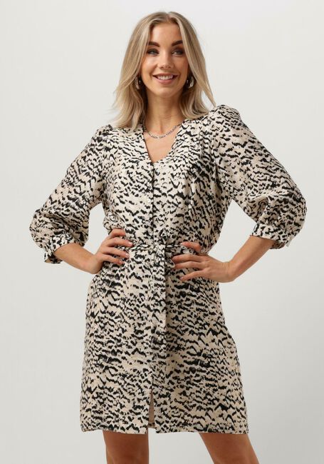 MSCH COPENHAGEN Mini robe MSCHPHILIDA MAIRE 3/4 DRESS AOP en beige - large