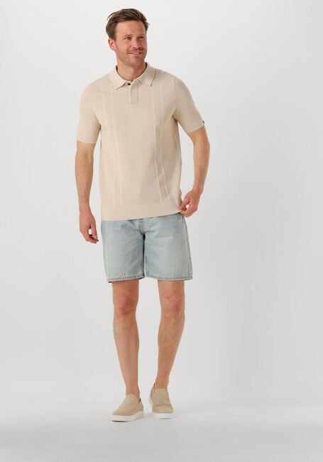 BUTCHER OF BLUE Polo RIPLEY KNIT POLO en beige - large