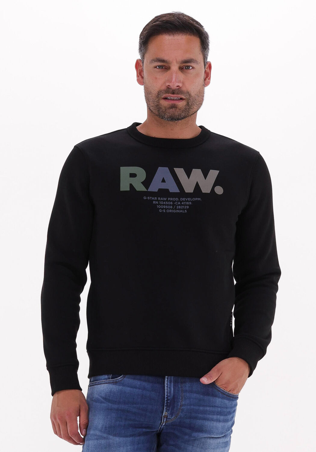 Zwarte G STAR RAW Sweater MULTI COLORED RAD. R SW Omoda