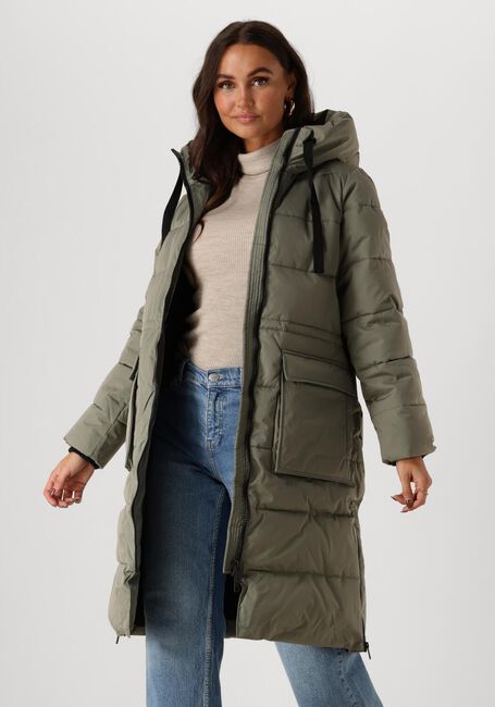 Groene MSCH COPENHAGEN Gewatteerde jas MSCHPAVINARIA ZIP JACKET - large