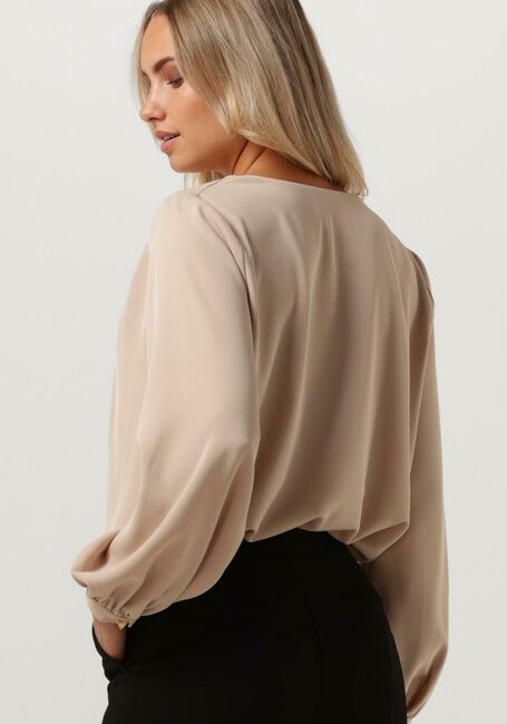 ACCESS Blouse BLOUSE WITH FRONT V OPENING en beige - large