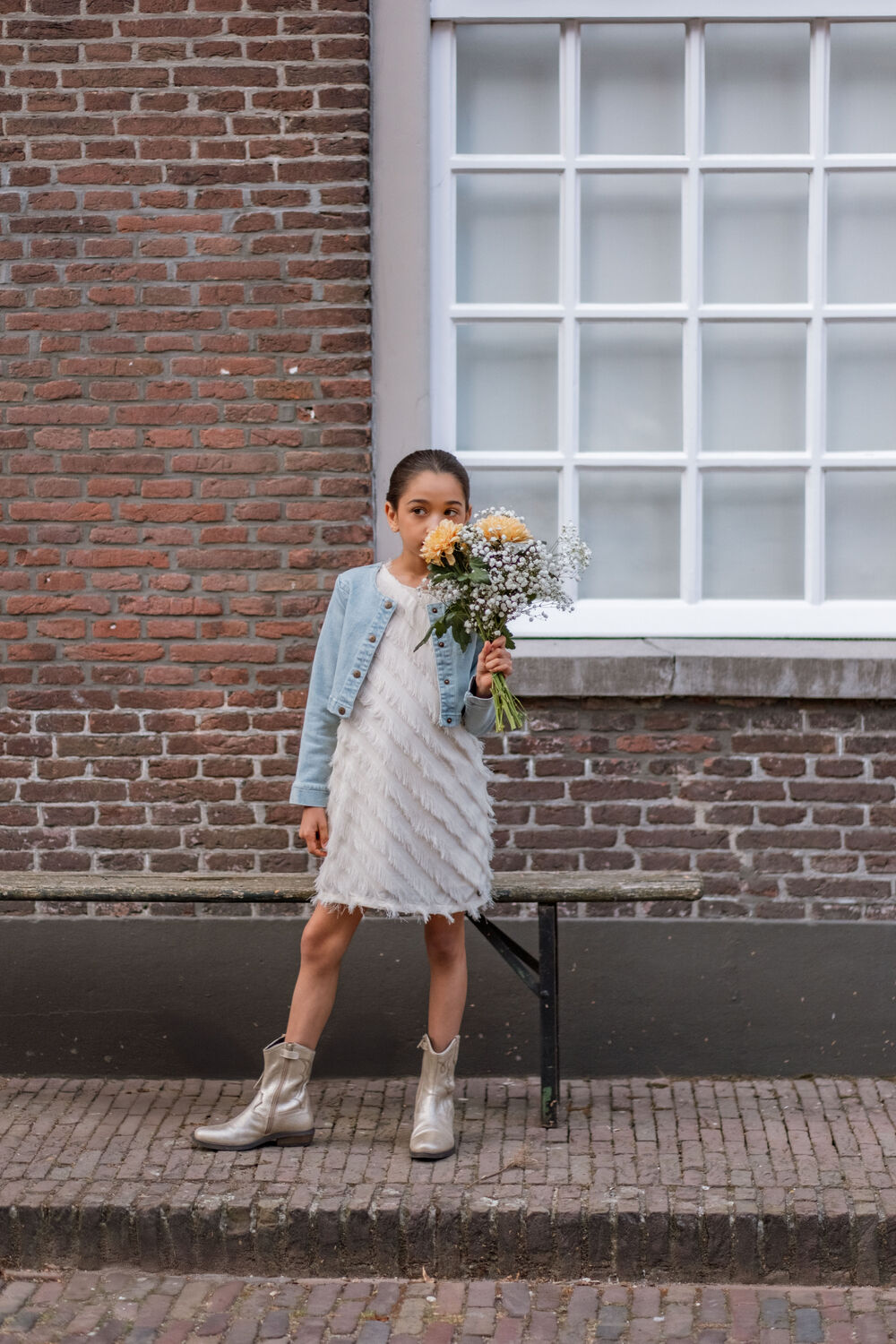 LIKE FLO Mini robe MOSCOU FLO FRINGES DRESS &Eacute;cru - large