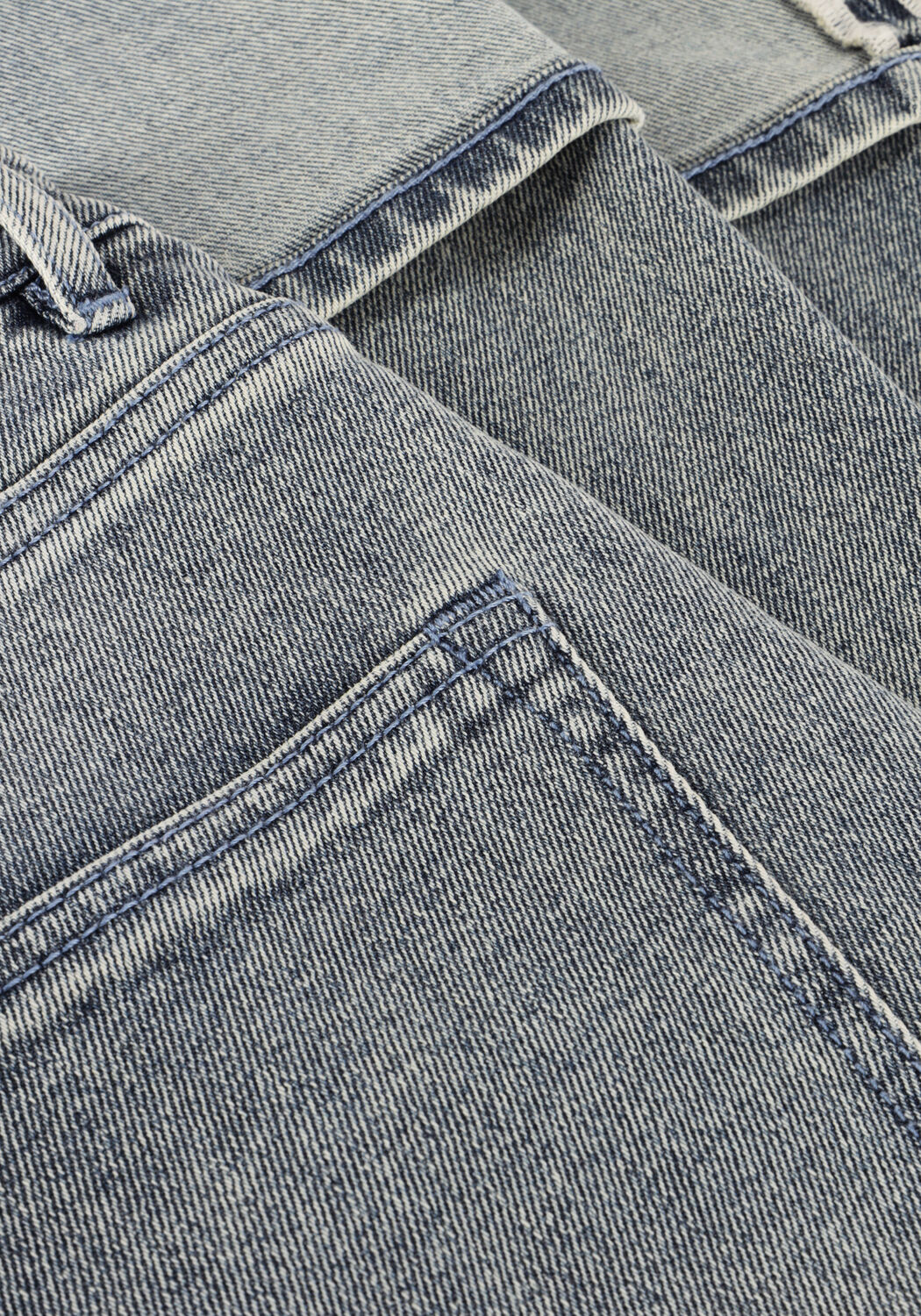 Blauwe CATWALK JUNKIE Wide jeans LOOSE FIT JEANS WITH FOLD - large