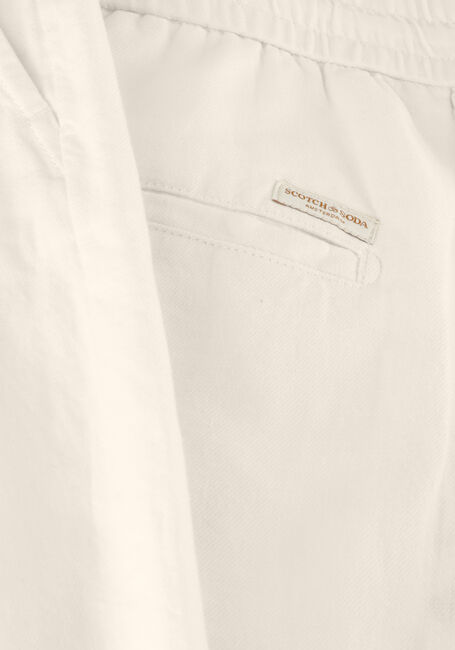 SCOTCH & SODA Pantalon courte FAVE - COTTON/LINEN TWILL BERMUDA Blanc - large