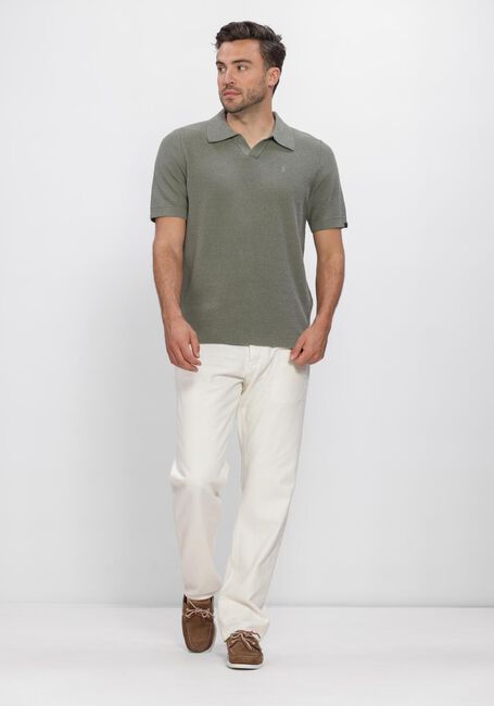BUTCHER OF BLUE Polo BOUCLE KNIT POLO en vert - large