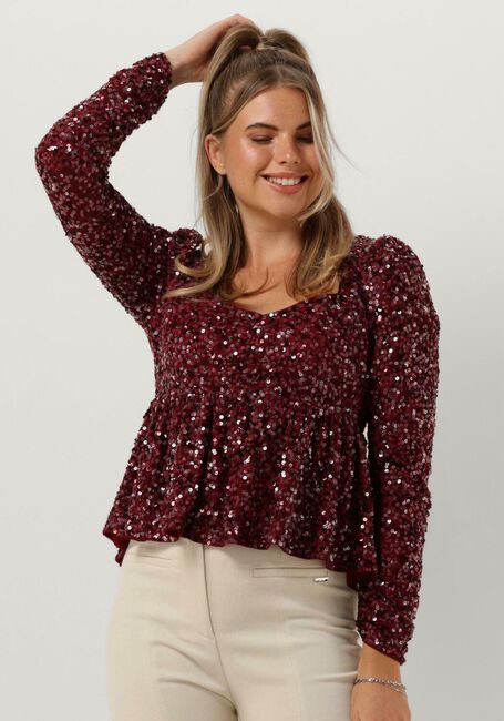 NOTES DU NORD Blouse IDA BLOUSE en rouge - large