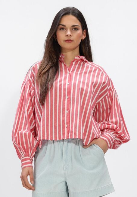 BY-BAR SARAH SHORT STRIPE BLOUSE Blouses en rouge - large