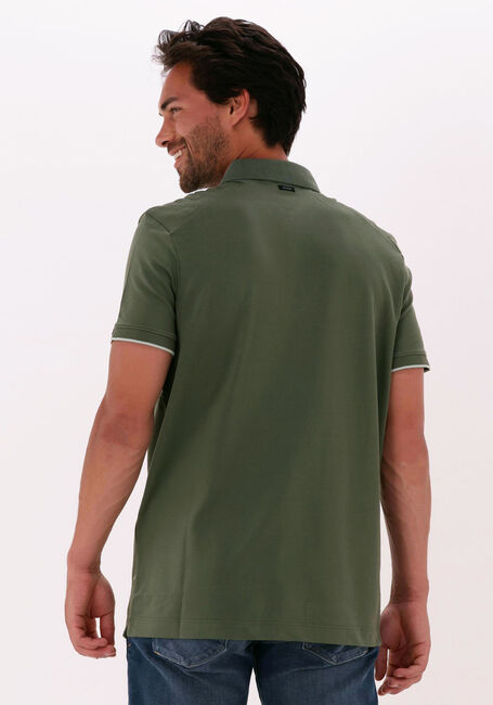 VANGUARD Polo SHORT SLEEVE POLO PIQUE JACQUARD Vert fonc&eacute; - large