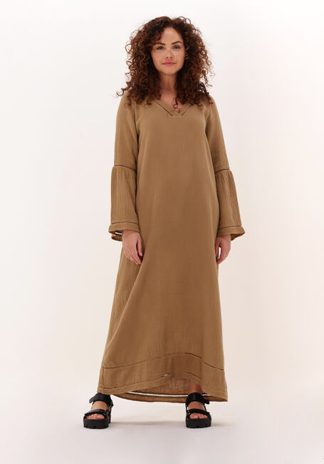 CIRCLE OF TRUST Robe maxi GIA DRESS en camel - large