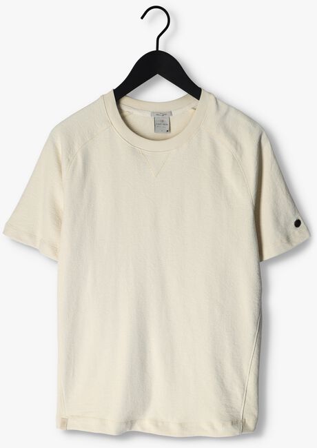 CAST IRON T-shirt R-NECK REGULAR FIT COTTON BOUCLE en beige - large