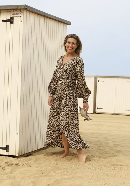 Bruine OMODA ATELIER Maxi jurk OM-DIVA X BO - large