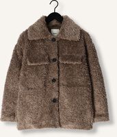 Bruine OBJECT Teddy jas OBJOLYMPIA JACKET Bruine OBJECT Teddy jas OBJOLYMPIA JACKET - medium