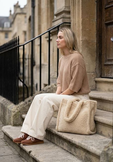 Camel KNIT-TED Trui MELL - large