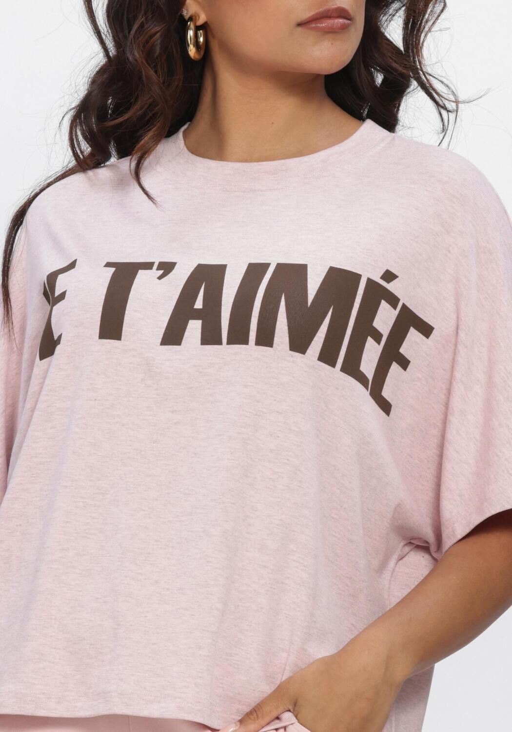 AIMEE THE LABEL SELARAHS T-SHIRT PRINT Hauts & T-shirts en rose - large