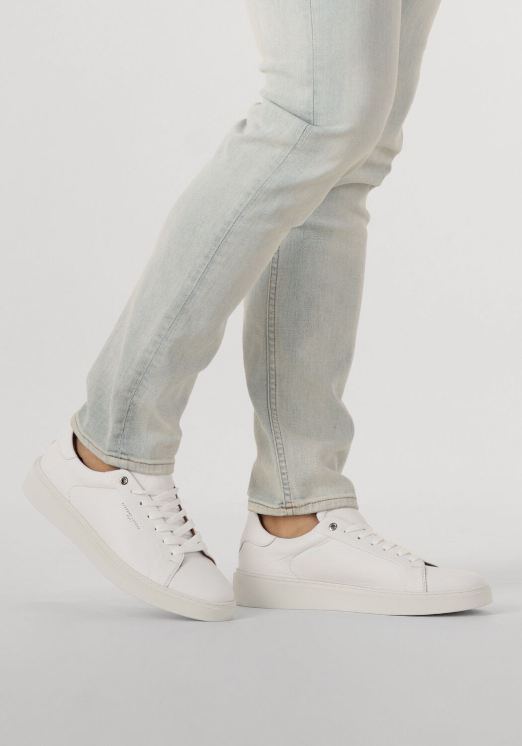 STEFANO LAURAN Baskets basses LJ2503 en blanc - large